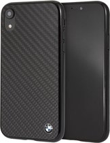 BMW Carbon Fiber TPU hybride hoesje voor iPhone Xr - zwart