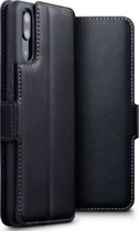 Huawei P20 hoesje - CaseBoutique - Zwart - Leer