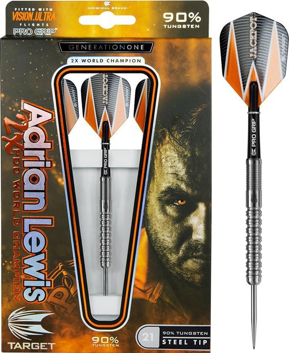 TARGET Adrian Lewis G1 新古品 Target Adrian Lewis Darts Gen.1 - 90% - 23 gram | bol