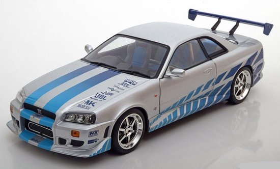 Brian S Nissan Skyline Gt R R34 Jaar 1999 2 Fast 2 Furious 03 1 18 Bol Com