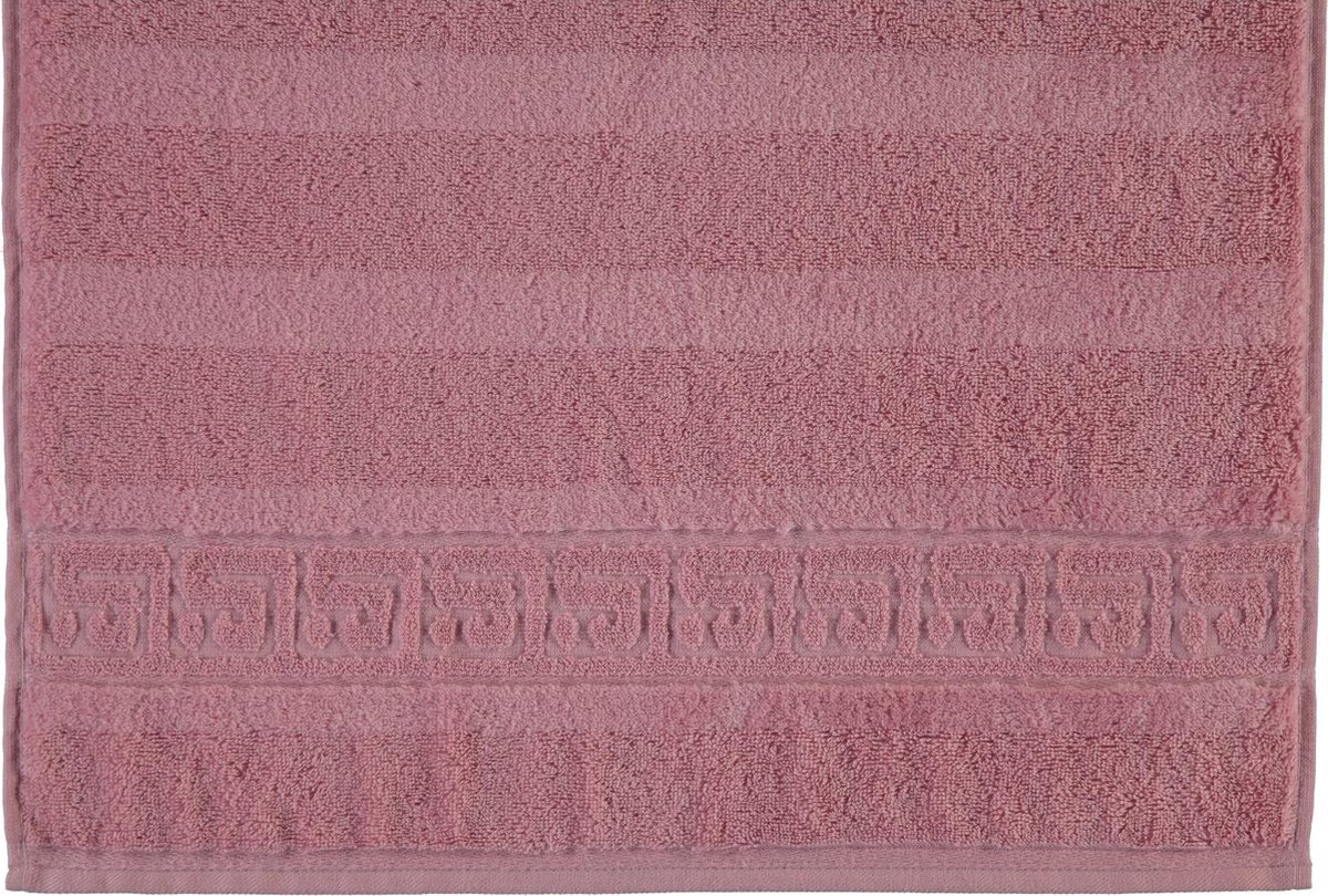 CAWÖ Noblesse Uni Badhanddoek - Rosé - 50x100