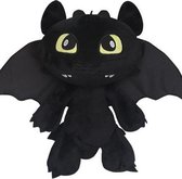 Hoe Tem Je Een Draak How To Train Your Dragon Pluche Knuffel -Toothless Night Fury 30cm