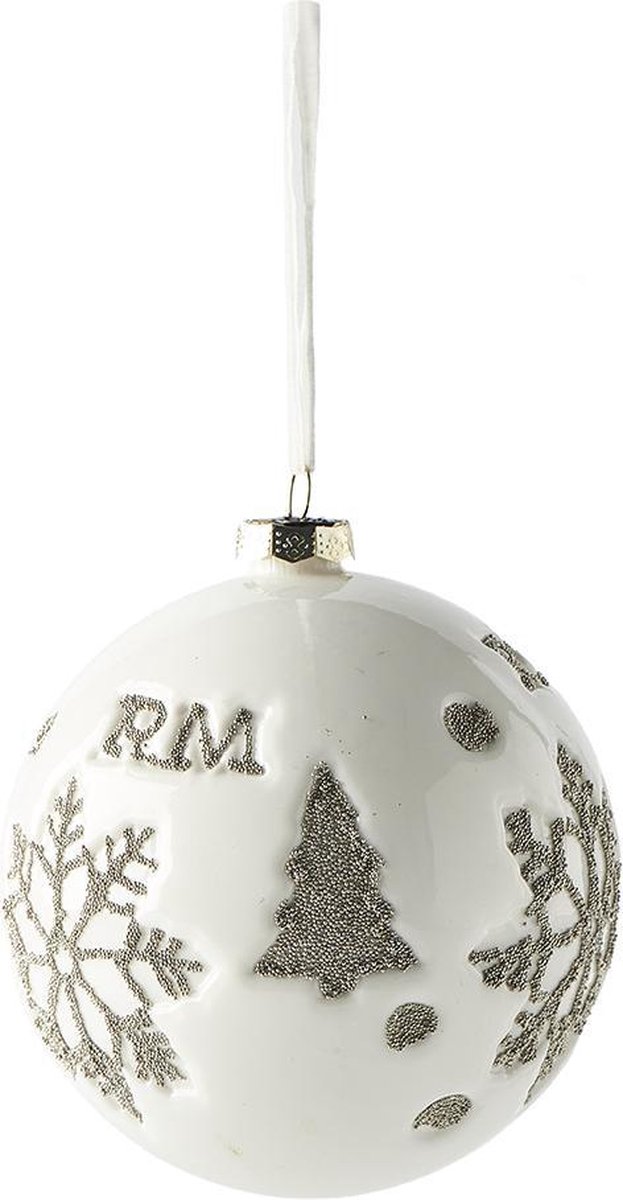 zaterdag zijde Medicinaal Riviera Maison - Snowflake Ornament - snow white - Dia 12 - Kerstbal |  bol.com