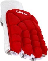 Dita Glove Xtreme Half Sr. - Veldhockeyhandschoen - Links - Maat L - Rood/ Wit