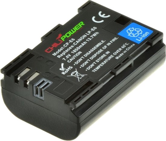 ChiliPower batterie appareil photo Canon LP-E6N | bol.com