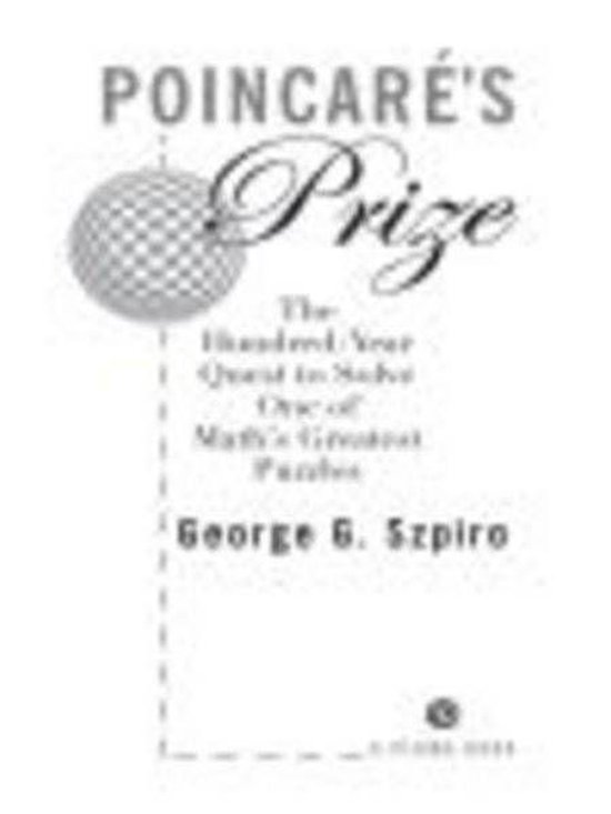 Poincare's Prize - cover