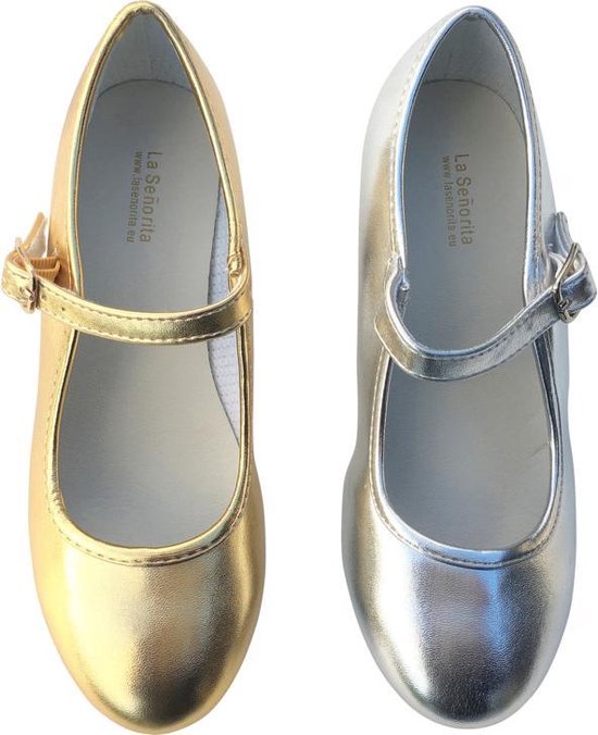 Elsa & Anna schoenen goud - Spaanse Prinsessen schoenen - maat 25  (binnenmaat 16,5 cm)... | bol.com