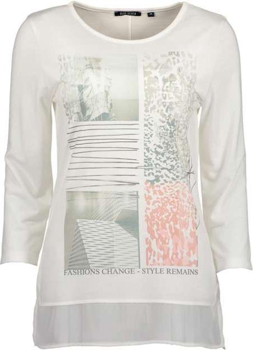Blue Seven dames shirt off white LM - maat 48