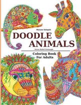 Doodle Animals Stress Relief Zentangle Coloring Book For Adults