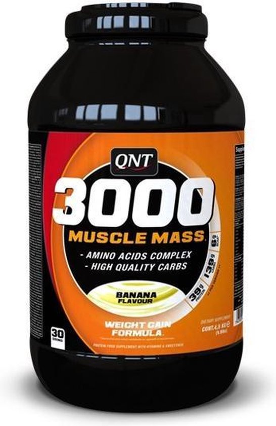 QNT 3000 Muscle Mass 4.5kg Banaan