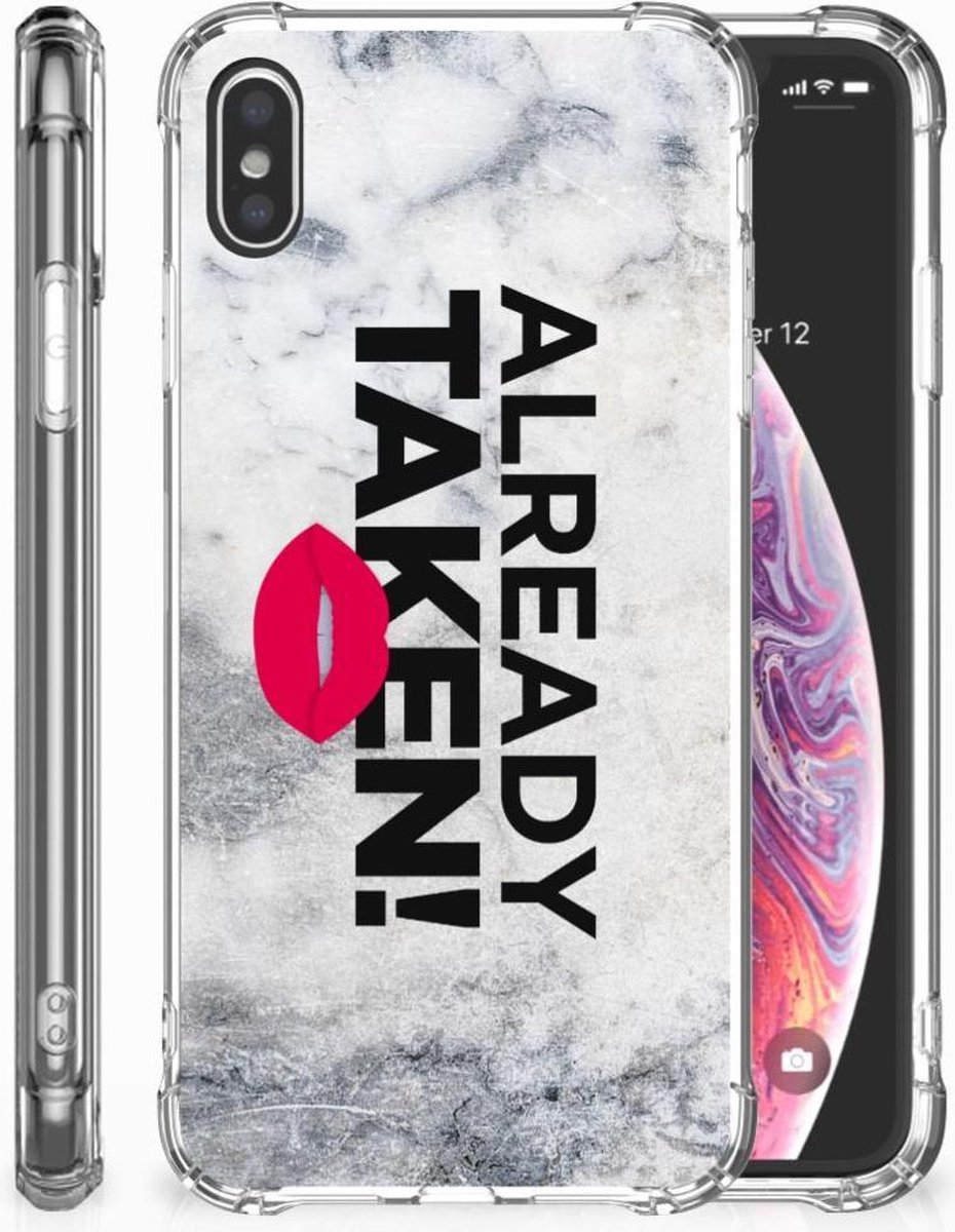 Apple iPhone Xs Max Telefoonhoesje met tekst Already Taken White