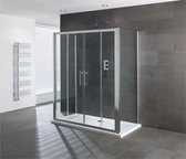 Volente dubbele schuifdeur - 6mm Gehard Easy Clean Glas - 1700mm