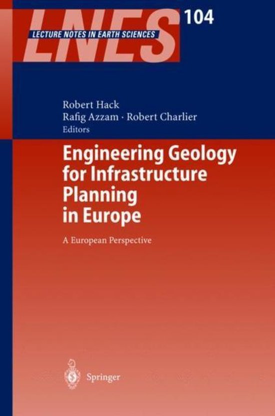Engineering Geology for Infrastructure Planning in Europe - cover