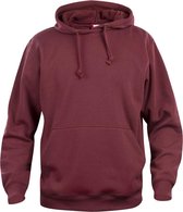 Sweat à capuche Clique Basic Bordeaux taille XXL