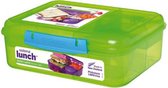 Sistema Lunch Bento Lunchbox 1,65L limegroen-blauw