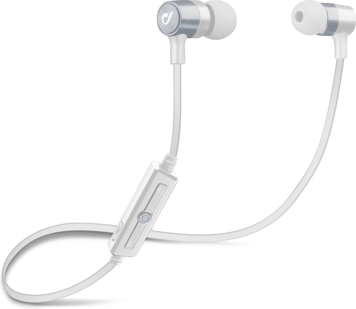 Cellularline LABTAUINEARS hoofdtelefoon/headset In-ear Zilver, Wit