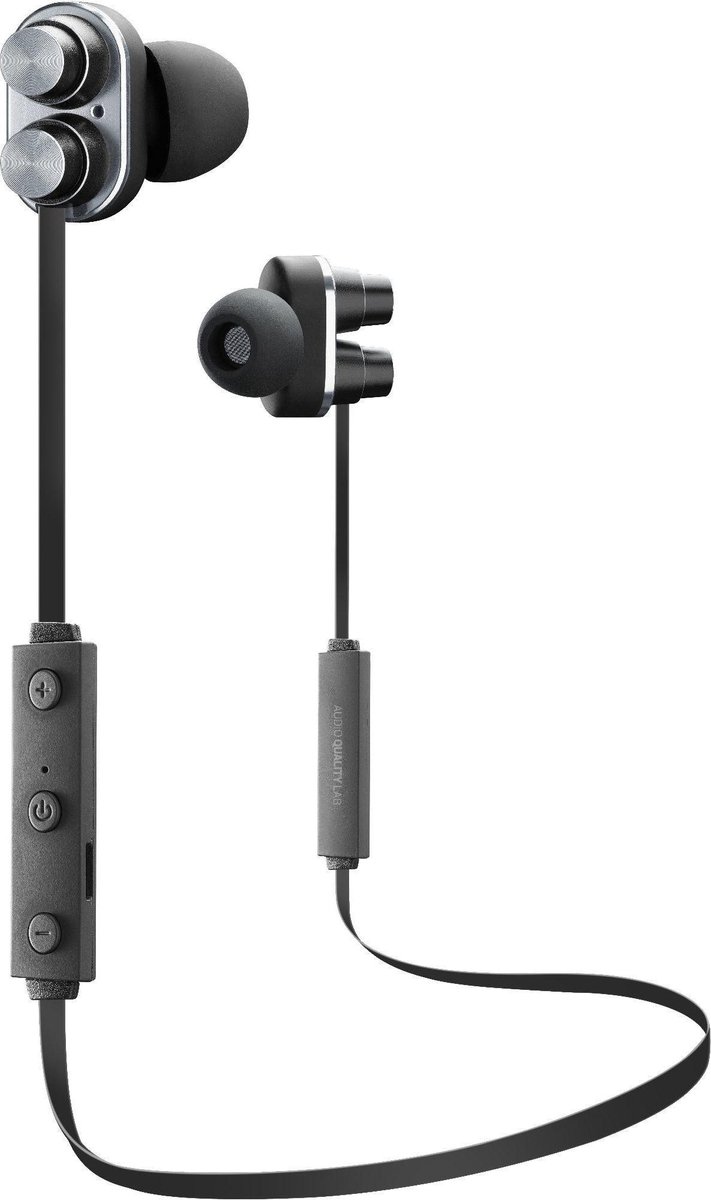 Cellularline BTDUETK hoofdtelefoon/headset In-ear Zwart
