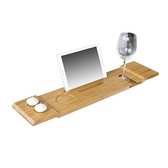 Simpletrade Badplank - Badrek - iPad houder - Geïntegreerde houders - Bamboe - 70x5.5 cm