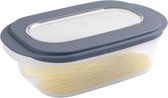 Boîte à fromage Sunware Sigma Home - avec plateau anti-condensation - bleu-gris