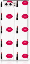 Huawei P10 Plus Standcase Hoesje Design Lipstick Kiss