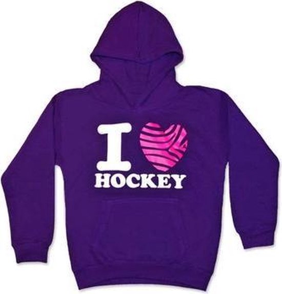 Bestaan Vet muis of rat Hooded sweaters I Love hockey zebra | bol.com