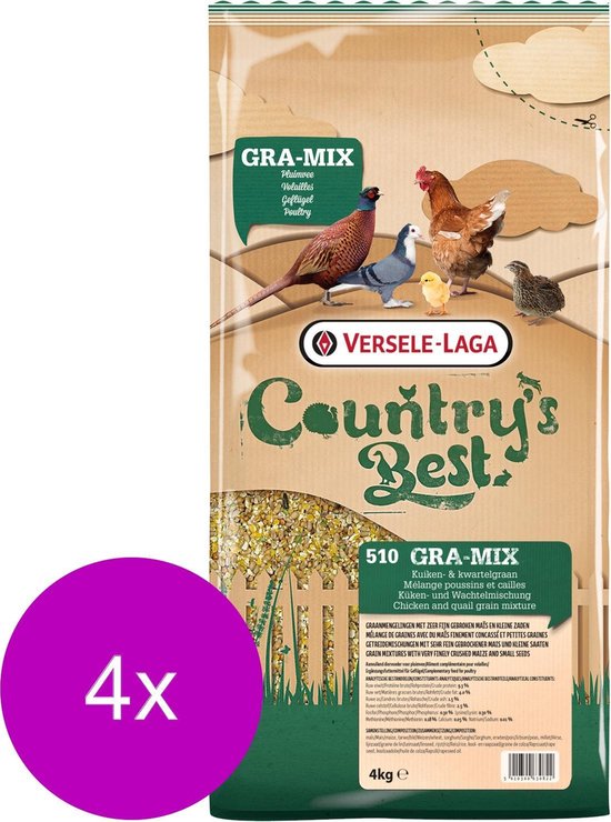 Country's Best Gold 4 Mix 5 Kg - Nourriture pour poule Oiseaux