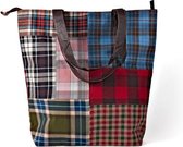 FT 002847 Shopper Recycled Ruitstof Patchwork