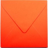 100 Enveloppen - Vierkant 14x14cm - Oranje
