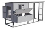 Petstar Kippenhok Haanibal Cottage - 100 x 220 x 111 cm - Grijs