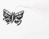 Marque-page Cutest Shop - Papillon - métal - argenté - Emballage cadeau