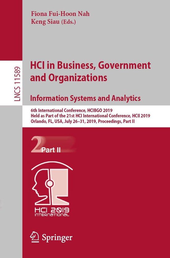 Springer Nature Proceedings Computer Science 2 - HCI in Busi ... - cover