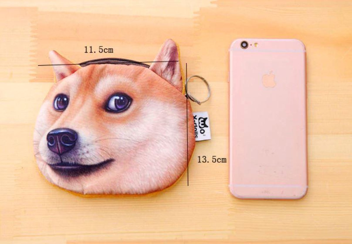 Portemonnee - Hond - Pasjes Portemonnee - Doge - Shiba Inu Purse - 1 stuks  | bol