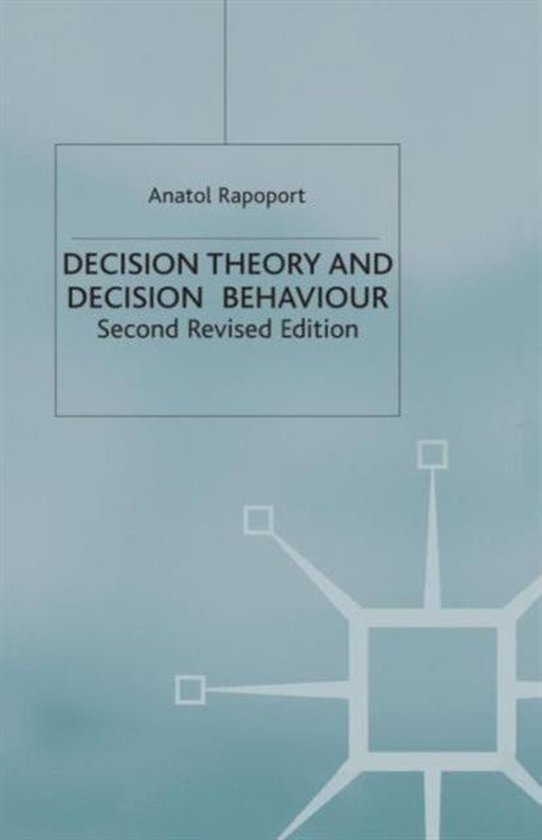 Decision Theory and Decision Behaviour - cover