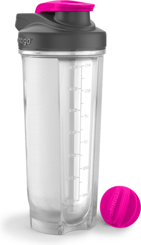 Shake & Go Fit proteine shaker 820 ml  - Contigo - Neon Pink