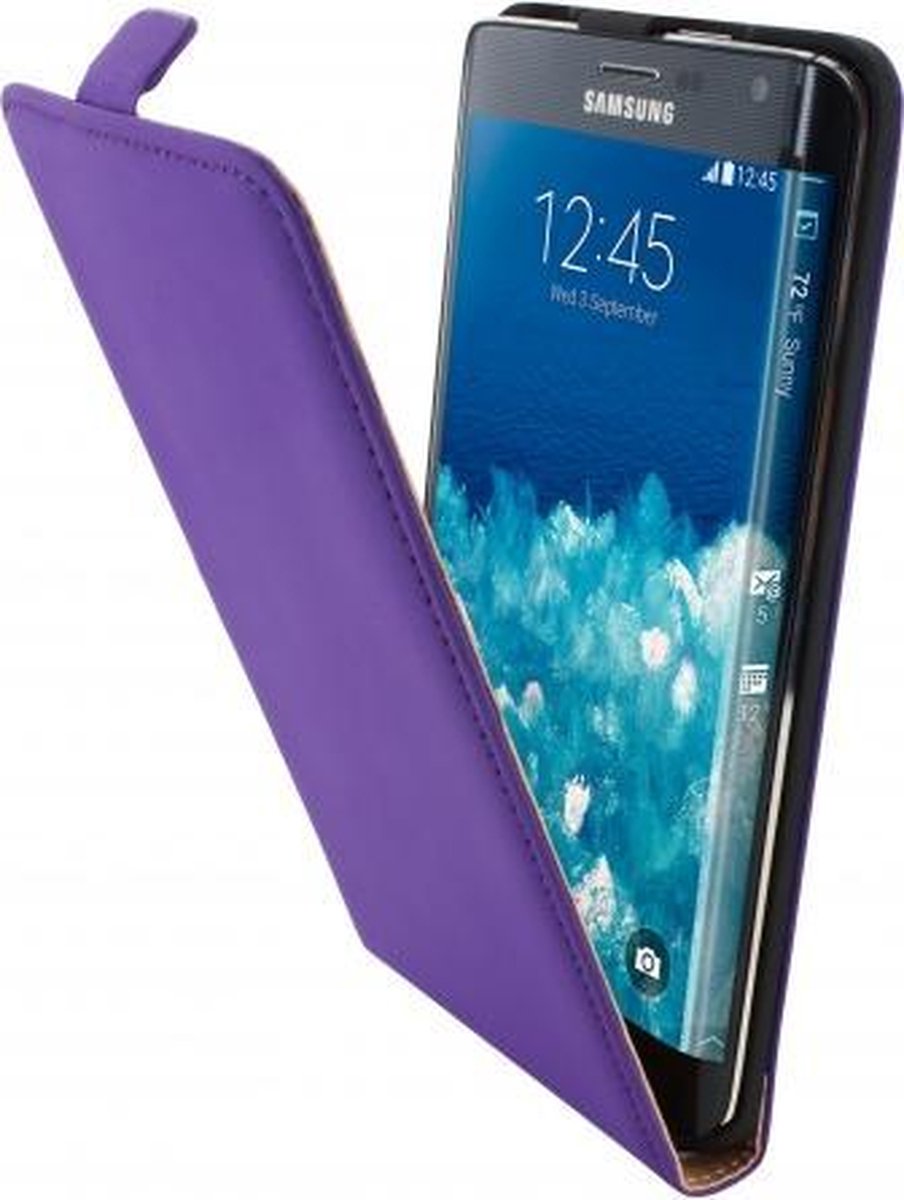 Mobiparts Premium Flip Case Samsung Galaxy Note Edge Purple