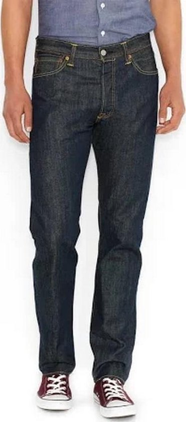 Spijkerbroek heren jeans Levi 501 dark blue | bol.com