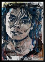 Michael Jackson schilderij (reproductie) 51x71cm