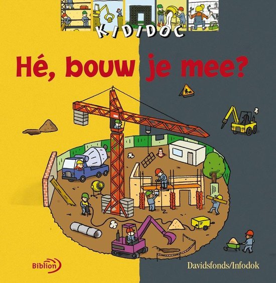 Cover van het boek 'He, bouw je mee ?' van Delphine Grinberg