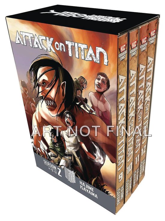 Attack On Titan Season 2 Manga Box Set, Hajime Isayama | 9781632367013