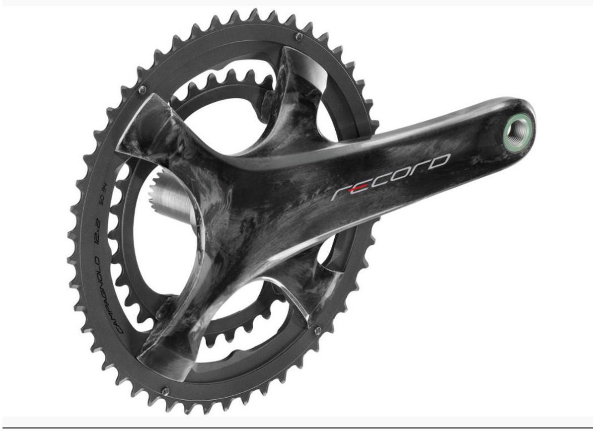 Pédalier CAMPAGNOLO Record CARBONE, 10 vitesses 172.5 mm Pédalier CAMPAGNOLO Record CARBONE, 10 vitesses 172.5 mm
