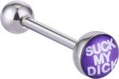 Fako Bijoux® - Tongpiercing - Logo - Suck My Dick