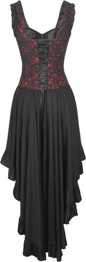 Attitude Corsets Lange jurk -L- Gothic overlay dress Gothic, vampire,  victoriaans... | bol