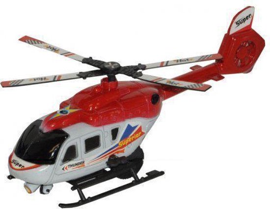 Kust Uitstekend Voor u Speelgoed helikopter rood 21 cm | bol.com