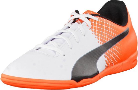 Puma Voetbalschoenen - Puma White-Puma Black-Shocking Orange - 43 | bol.com