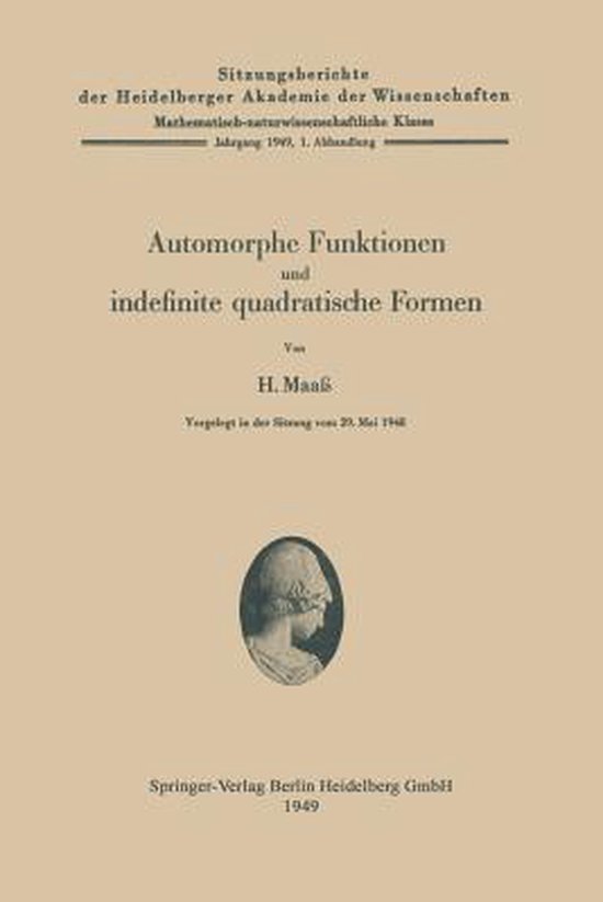 Forme Sub Automorphe Automorphe Funktionen Und Indefinite Quadratische Formen ...