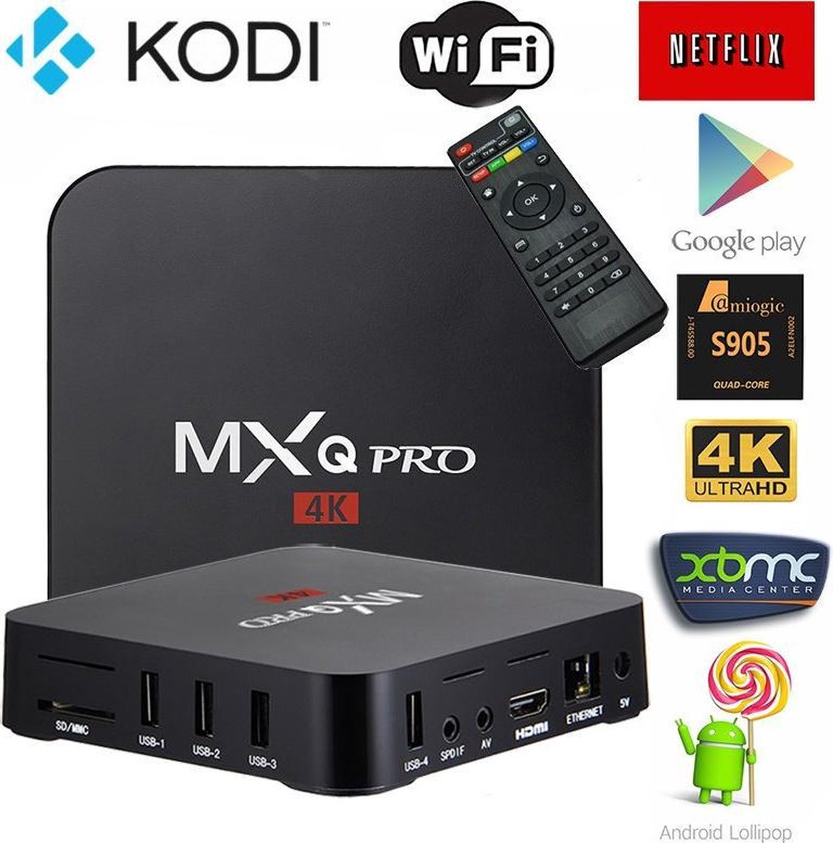MXQ Pro 4k - S905x Processor - Android 7.1 | Kodi 18.1 | TV Box Model 2019 - MXQ Pro 4K