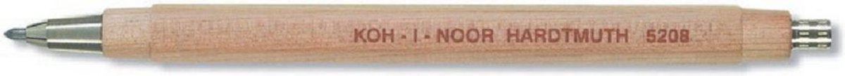 KOH-I-NOOR 2.5mm Diameter Mechanical Clutch Lead Holder Pencil - Wood, 5208