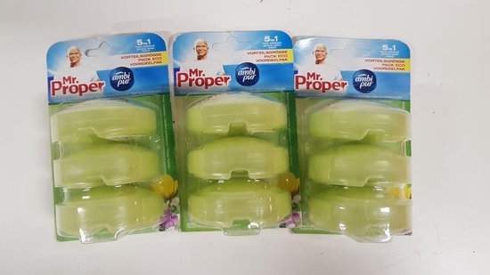 Mr. Proper/Ambi pur Frisse Tuinen Voordeelpak - 3 x 3 stuks