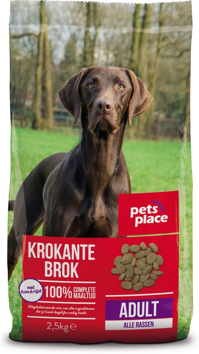 Pets Place Adult - Hondenvoer - Lam&Rijst - 12 kg