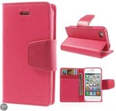 Goospery Sonata Leather case hoesje iPhone 4 4S Hot Pink